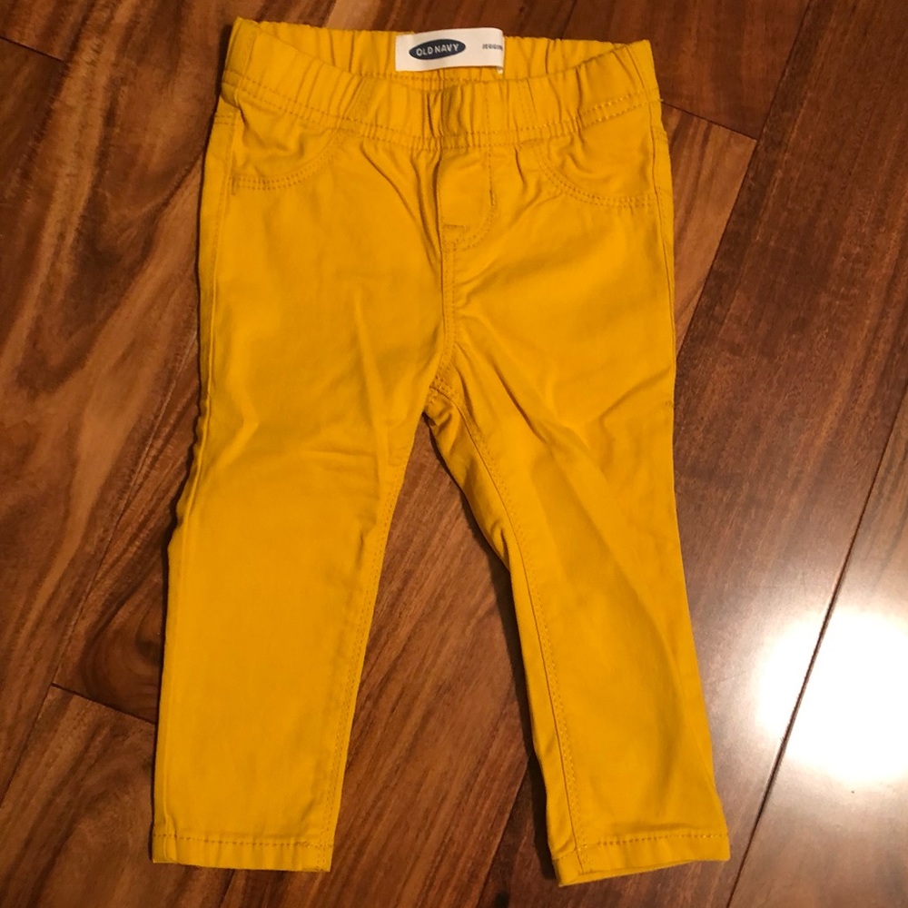 Golden yellow/mustard jeggings Old Navy